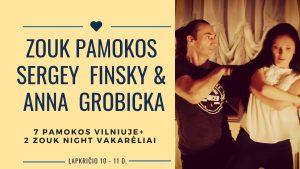 Zouk pamokų savaitgalis Vilniuje