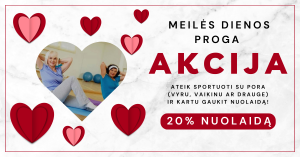 valentinos dienos akcija sporto abonementams