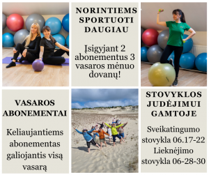 vasaros sporto abonementas