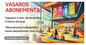 vasaros sporto abonementų akcija
