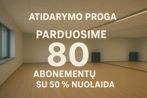 akcija atidarymo proga