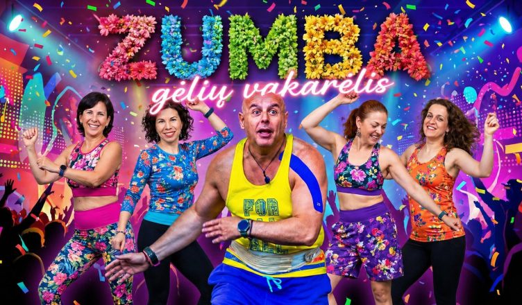 zumba vakarėlis zumba gėlių vakarėlis